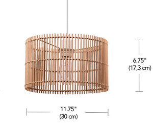 Lampe suspendue en rotin moderne pour plafond, fournisseur vietnamien, pour la maison, l'hôtel, le restaurant, lustres d'intérieur pour l'espace de la pièce - Product Image 3