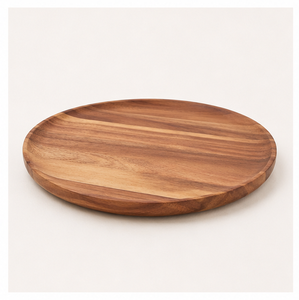 Luxury Round Acacia Wood Charger <b>Plates</b> for Wedding <b>Decoration</b> & Restaurant Serving Handcrafted Solid Wood Dinner <b>Plate</b> Custom - Product Image 6
