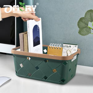 OMORY Faux Leather Woven Rectangular <b>Storage</b> <b>Box</b> - Product Image 3