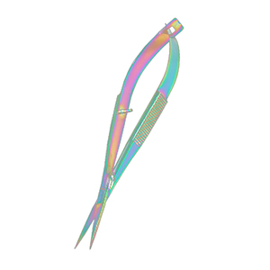 Ciseaux de beauté en acier inoxydable à lames courbées pour manucure, coupe des cils et soin des cuticules - pour droitiers - Product Image 4