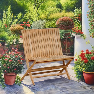 Banc de jardin en bois durable de haute qualité. Chaise et meubles en teck massif pour le jardin / Meubles d'extérieur - Product Image 3