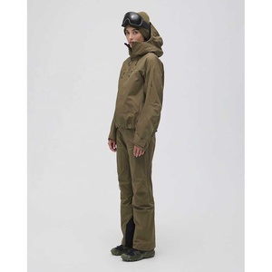 Conjunto de Chaqueta y Pantalones de Esquí Impermeables Color Verde Oliva para Mujer, con Capucha y Cierre, Traje para Nieve, Abrigo Deportivo para Dama - Product Image 3