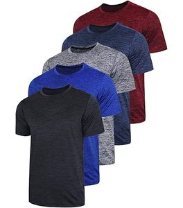Moisture Free Summer Gym Wear Athletic T-Shirt Slim Fit Short Sleeve Quick Dry <b>Tshirt</b> - Product Image 1