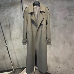 Vestes en cuir véritable haut de gamme décontractées pour femmes, manteaux longs en peau de mouton sur mesure, manteaux longs élégants en cuir de vache, vente en gros - Product Image 1