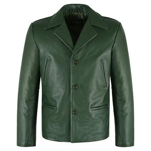 Blazer en cuir pour homme à prix abordable, dernière mode, haute qualité, anti-plis, avec un design optimal - Product Image 1