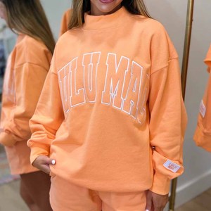 Sudadera LULU MAC Gris Extra Grande con Cuello Redondo, Logotipo con Letras Bordadas, Unisex, Tejida, de 2 Piezas, para Otoño, de Alta Calidad - Product Image 6