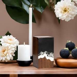 กล่องเครื่องประดับเรซินพร้อมการแกะสลักสำหรับห้องนั่งเล่นหรูหราทันสมัยขอบฟ้ามืด - Product Image 1