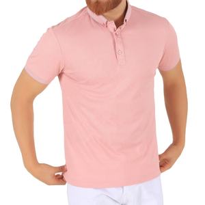 Chemises décontractées respirantes à logo personnalisé pour vêtements de groupe d'entreprise, tricotées à manches courtes, séchage rapide, couleur unie - Product Image 2