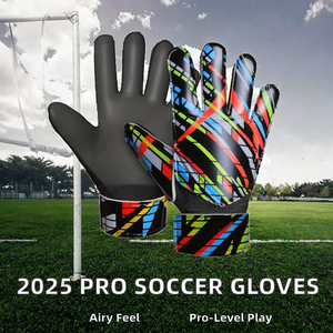 Guantes de Portero de Fútbol Profesionales WEMBLY SPORTS 2025, Transpirables, de Cuero Casual, Antideslizantes, Impermeables, Ajustables - Product Image 3