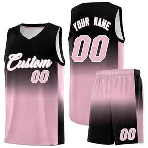 Maillot de baseball personnalisé à dégradé, short pour hommes et jeunes, tenue d'équipe avec nom et numéro imprimés, vêtements de basketball sur mesure. - Product Image 5