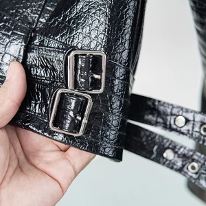 Hot Selling Women Genuine Cowskin Leather <b>Jacket</b> with Collar <b>Fur</b> Zip UP Closure Factory Direct Customization Available - Product Image 3