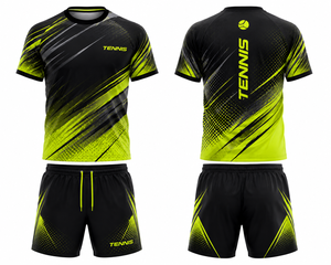 Uniforme de Tenis de Mesa Personalizado al por Mayor, Camiseta de Bádminton Lisa, Polo de Bádminton para Hombre y Mujer + Pantalones Cortos Personalizados - Product Image 1