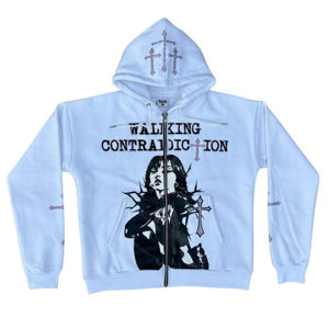 Sudaderas con Capucha Personalizadas con Pedrería, Diseño Personalizado, Transpirables, Ecológicas, Coloridas, Talla Grande, Básicas de Moda para Hombre, 100% - Product Image 1