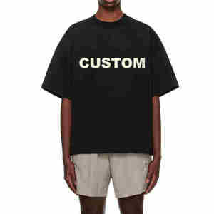 T-shirt graphique personnalisé pour homme, en coton, coupe oversize, imprimé, décontracté, streetwear, été, haut tendance, t-shirt graphique oversize pour homme - Product Image 6