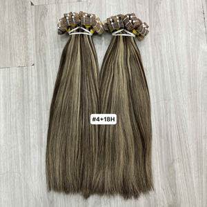 Extensions de cheveux à bandes adhésives couleur piano, haute qualité, cheveux humains vierges vietnamiens, couleur naturelle, en stock, vente en gros - Product Image 2