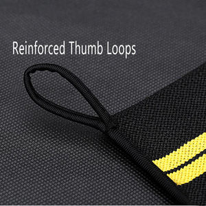 สายรัดข้อมือยกน้ำหนักคุณภาพสูง พร้อมห่วงร้อยนิ้วโป้ง สำหรับผู้ชายและผู้หญิง - Product Image 6