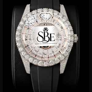 Dernier modèle de montre de luxe en moissanite, style hip-hop, cadran rond en alliage, bracelet en acier, montre parfaite pour hommes - Product Image 1
