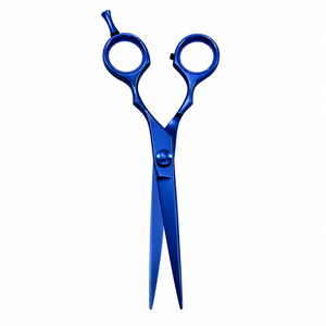 Ciseaux professionnels en acier inoxydable, lame droite, pointe acérée, poignée ronde, durables, pour adultes droitiers - Product Image 1
