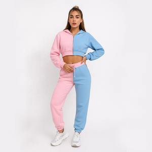 Conjunto Deportivo de Mujer con Logotipo Personalizado, de Algodón y Poliéster, Corte Holgado, Franjas Laterales, Ropa Deportiva de Lujo y Alta Calidad - Product Image 6