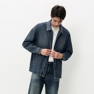 GURUNA-Z-INDUSTRY Veste en jean à capuche pour homme, tendance, hiver, décontractée, classique, élastique, respirante, écologique - Product Image 5