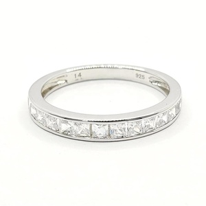 Hot Sale Classic Trendy Silver 925 Sterling Zirconia Rhodium Plated 4-Layer Plated <b>Couple</b> Band <b>Ring</b> Jewelry for Men Women - Product Image 4