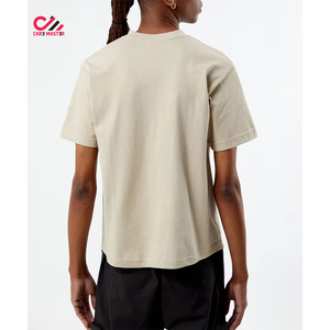 Factory Direct Plus Size Men's Knitted 100% Cotton Breathable T-Shirts Solid Color Customized Front <b>Logo</b> Printed High Street - Product Image 2