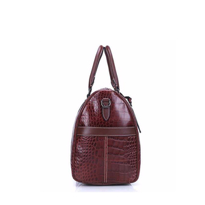 Bolsa de Viaje de Cuero Genuino con Patrón de Cocodrilo para Hombre, 36-56L, Cierre de Cremallera, Asa Superior, Forma Rectangular - Product Image 6