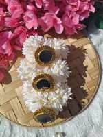 Gelang Gota Gajra Jasmine Buatan Rajasthani untuk Pernikahan India, Haldi, Henna, Nikah, Sangeet, Perhiasan dan Suvenir Perayaan