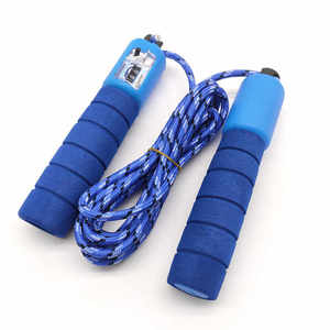Electronic Counting Adjustable Lightweight Skip <b>Rope</b> Blue a Handle 2.5M Portable Packaging Gym <b>Exercise</b> Fitness Jump <b>Rope</b> Unisex - Product Image 1