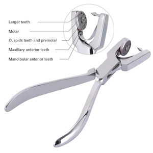 Kit de 12 pinces dentaires pour barrage en caoutchouc, en acier inoxydable de qualité chirurgicale, à actionnement manuel, CE ISO12384, par Grip Surgical - Product Image 2