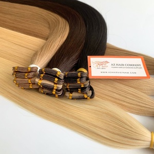 Wholesale 100% Human Remy European Straight Tape-in <b>Hair</b> Extensions Double-Drawn in All Colors Factory Price - Product Image 6