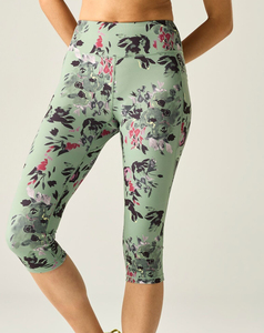 Leggings Capri de Cintura Alta con Estampado Floral para Mujer, Pantalones de Yoga Deportivos Elásticos con Bolsillo Lateral, Precio al por Mayor 2026 - Product Image 2