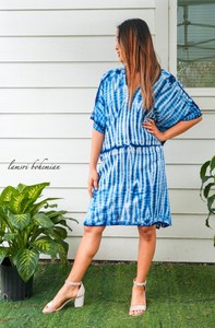 Vestido Maxi Tie Dye Personalizado, Diseño Sólido, Estilo Moderno y Lindo, Cintura Tejida, Rayón, Sin Mangas, Alta Calidad, para Vacaciones - Product Image 6