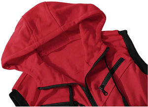 Sudadera con capucha sin mangas con cremallera de alta calidad para hombre, sudadera con capucha multicolor personalizada con cremallera, sudaderas y sudaderas con capucha básicas para hombre, mezcla de algodón - Product Image 4