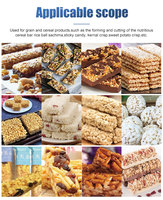 Barre de Granola entièrement automatique de qualité alimentaire, Machine de découpe de bonbons, barre de céréales, Machine de fabrication de cacahuètes cassante