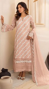 Dhwaja Export Heavy Fox Georgette Unstitched Suit With Zarkan & Embroidered Sequence Work - Product Image 2