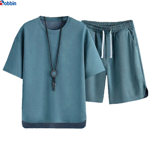 Conjunto de Pantalones Cortos de Algodón Unisex Cómodos y Transpirables con Logotipo Personalizado, Nueva Llegada, Conjunto Deportivo Corto para Hombre de Talla Grande - Product Image 5