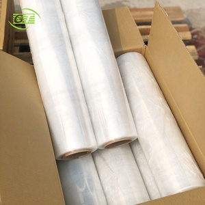 PE <b>Hand</b> Stretch Film-50cm Width Moisture Proof Soft & Transparent Easy to Use Tear Resistant Industrial Use - Product Image 2