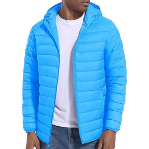 Unisex Lightweight <b>Packable</b> Insulated Puffer Winter <b>Jacket</b> High Quality Water-Resistant Polyester Wadding Hooded Front Puffy - Product Image 2