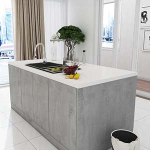 JY Project เวียดนามที่กำหนดเอง, ชุดตู้ครัว RTA แผงไม้สไตล์ยุโรปทันสมัยชุด E0เกาะมาตรฐานทนทาน - Product Image 4