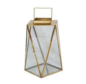 Venta Directa de Fábrica, Lámpara de Metal y Vidrio Hecha a Mano, Uso Interior y Exterior, Forma Cuadrada Geométrica, Lámpara Decorativa para el Hogar - Product Image 1