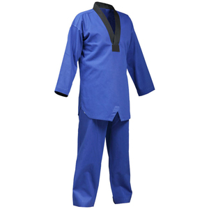 Uniforme de Taekwondo de Nuevo Diseño al por Mayor, Uniforme de Artes Marciales de Algodón con Cuello en V, Traje de Taekwondo para Hombre, Hecho en Pakistán - Product Image 1