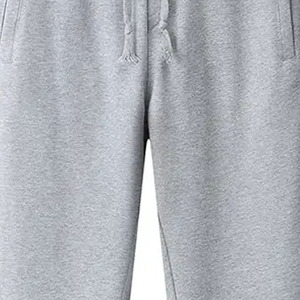 LAMA INDUSTRIES Men's Gray for Wash Criss-cross Sweatpants Elastic Waist Zipper Fly Side Pockets Casual <b>Joggers</b> Knitted - Product Image 4