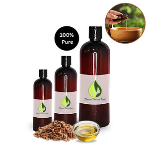 Aceite Portador de Linaza 100% Puro Natural Prensado en Frío para el Cuidado de la Piel - Natures Natural India Oils Proveedor Mayorista a Granel - Product Image 2