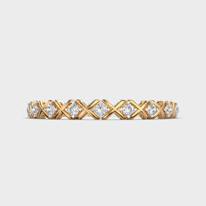 <b>Silver</b> Lab Grown Diamond <b>Cross</b> Bangle <b>Bracelet</b> Geometric Pattern Luxury Fine Jewelry Elegant Wristwear For Women - Product Image 1