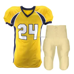 Best Latest American Football Jerseys and Uniform Sets Breathable 100% Polyester Customized Colors & Logos Plus Size - Product Image 1