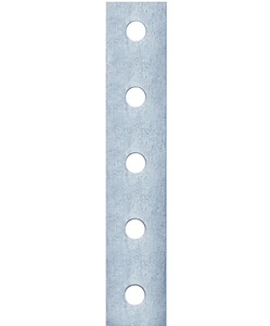 Plaques de raccordement MISA à 5 trous pour profilés en U de 1-5/8 po, supports de connexion plats robustes, épaisseur 3/16 po - Product Image 1