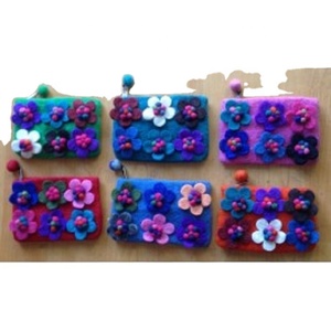Bolso de Fieltro Creativo con Cremallera Bordada para Mujer, con Correa de Cadena y Forro 100% Algodón, Ecológico para Uso Diario - Product Image 3