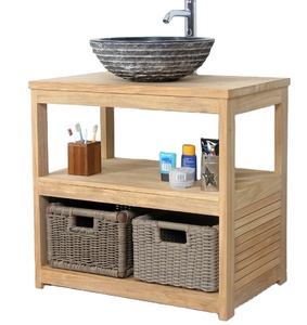 Meuble de salle de bain d'angle moderne sur mesure, dernière conception, prix de gros, orienté export, fabriqué en Indonésie - Product Image 1