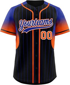 Maillot de baseball 100 % polyester, taille adulte, couleur unie personnalisée, uniforme d'équipe de baseball, service OEM, vêtements de sport respirants - Product Image 5